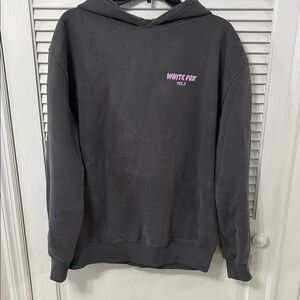 White Fox Charcoal Hoodie